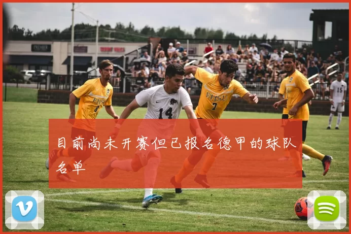 目前尚未开赛但已报名德甲的球队名单