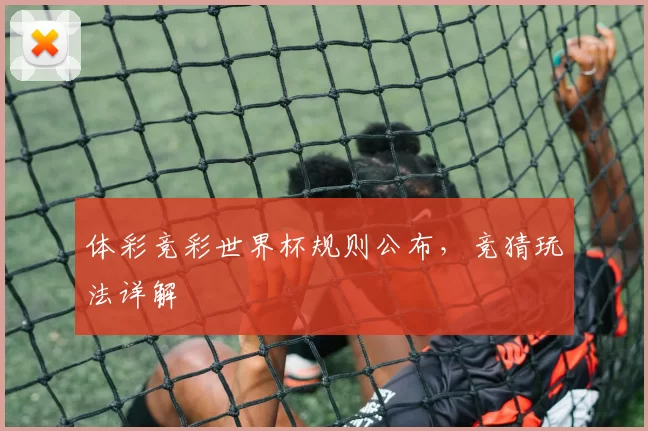 体彩竞彩世界杯规则公布,竞猜玩法详解