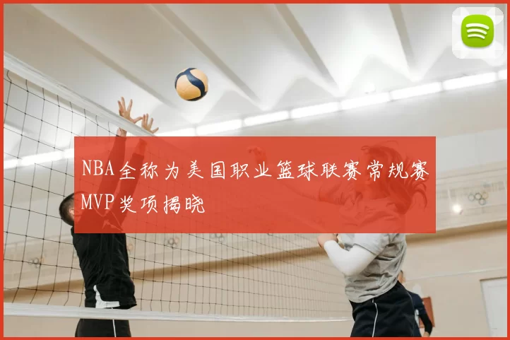 NBA全称为美国职业篮球联赛常规赛MVP奖项揭晓